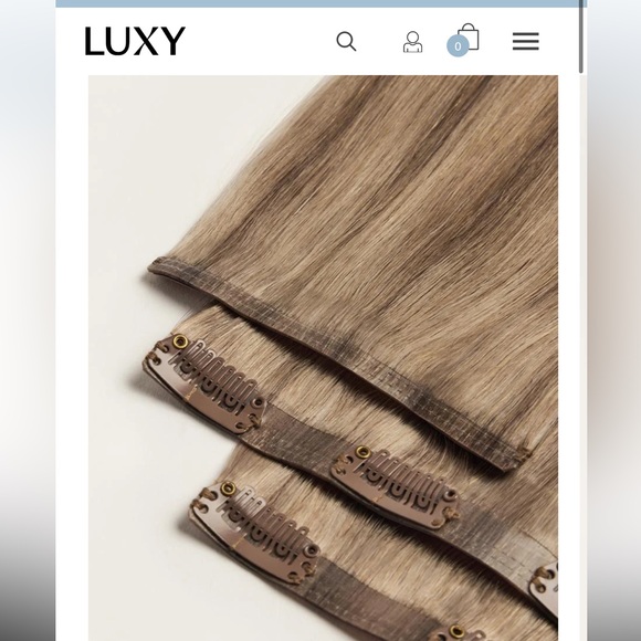 NWT never worn 16" Seamless Dimensional Natural Blonde Clip-Ins (160g) - Picture 3 of 11